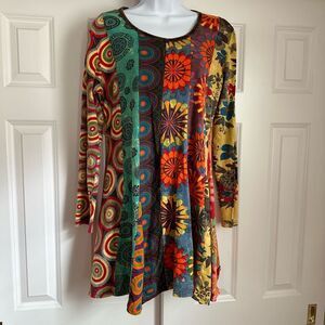 Eastwind Boutique brand Echo Santa Fe Patchwork mini dress